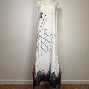 Beverly Rose U.S.A. Maxi Dress Sleeveless Abstract Print Women’s Size Small